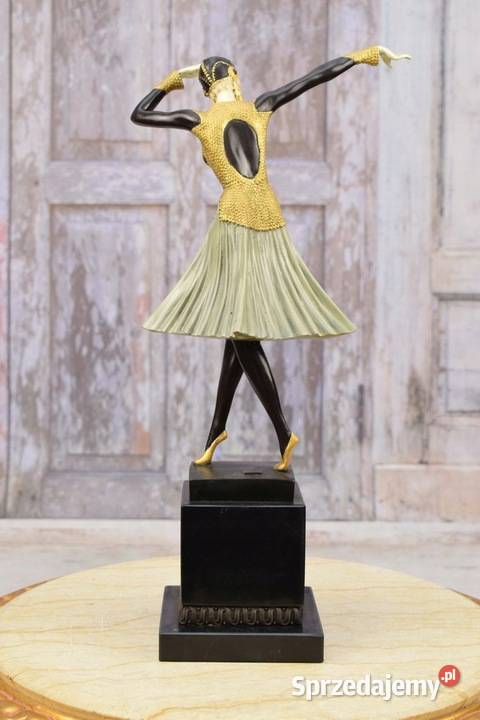Styl Demetre Chiparus Tancerka Miro Figura z Kraków