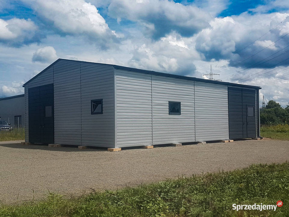 Blaszana hala 85115m srebrnyciemny grafit matowy