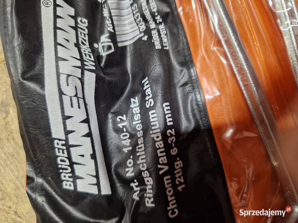 Zestaw 12 kluczy oczkowych odgiętych Manesman Głogowa