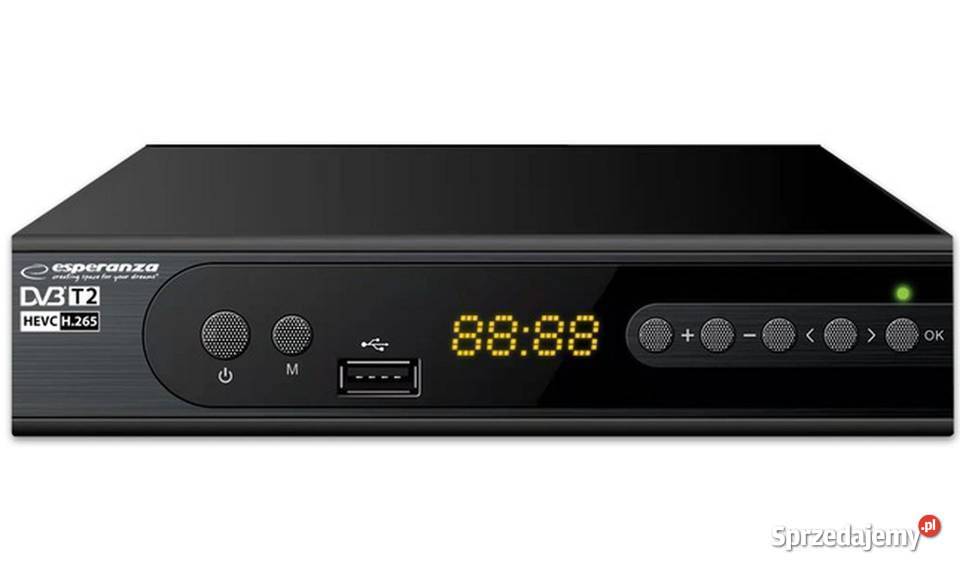 Dekoder DVBT2 HEVC Nowy na gwarancji Wysyłka w