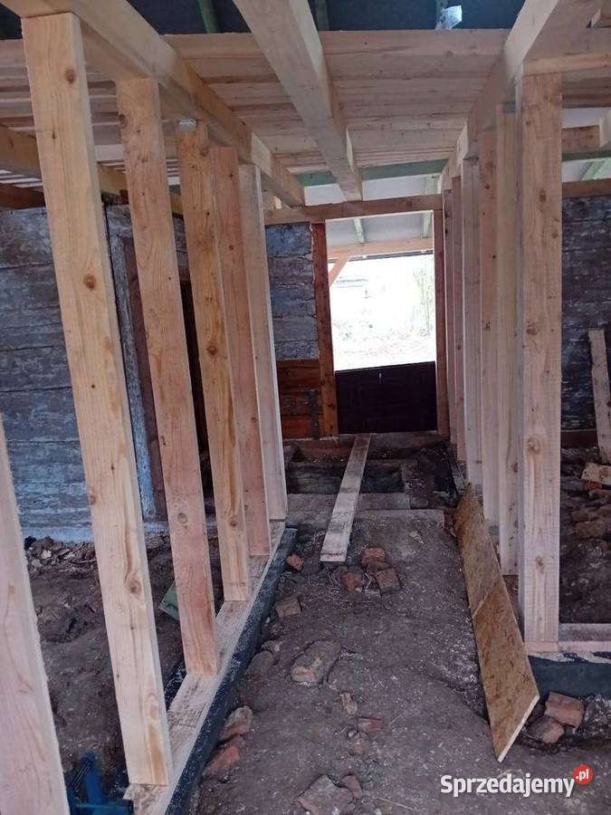 Docieplenia wełną budowa ścianek działowych