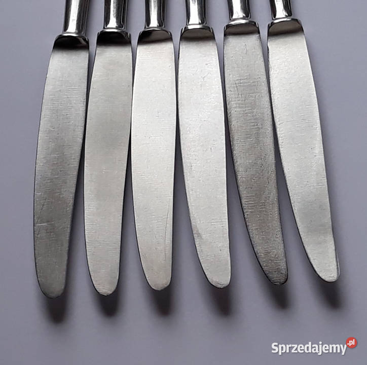 Kute noże obiadowe 3 KROPLA WODY Gerlach sztućce Dąbrowa Górnicza sprzedam