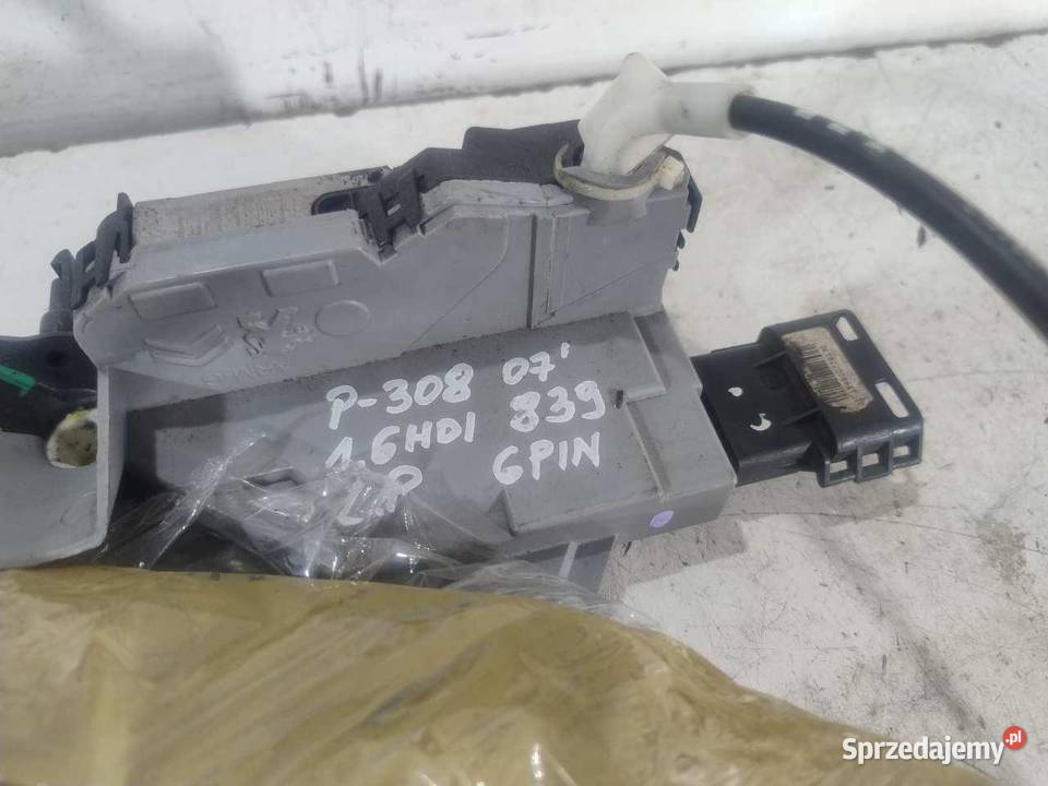 ZAMEK DRZWI LEWY PRZÓD 6 PIN PEUGEOT 308 T7 Motoryzacja