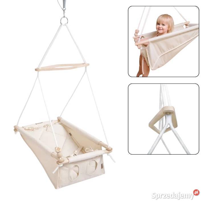 huśtawka niemowlaka Baby Unicolor kremowy Kraków