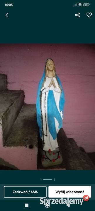 Figurka duża matki Bożej atyk Osielsko