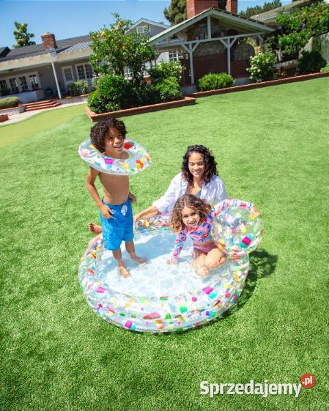 Zestaw basen dmuchany ogrodowy Lody piłka koło Poznań