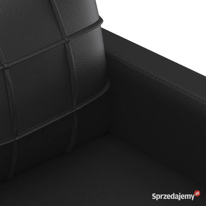 2osobowa sofa czarna 120 sztuczna skóra WM359112 Warszawa