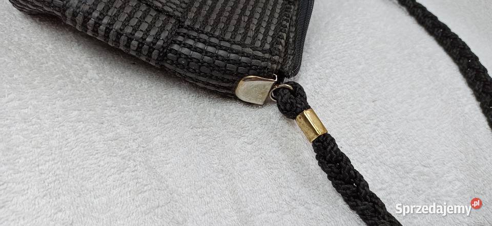 Torebka czarna patchwork made in italy włoska
