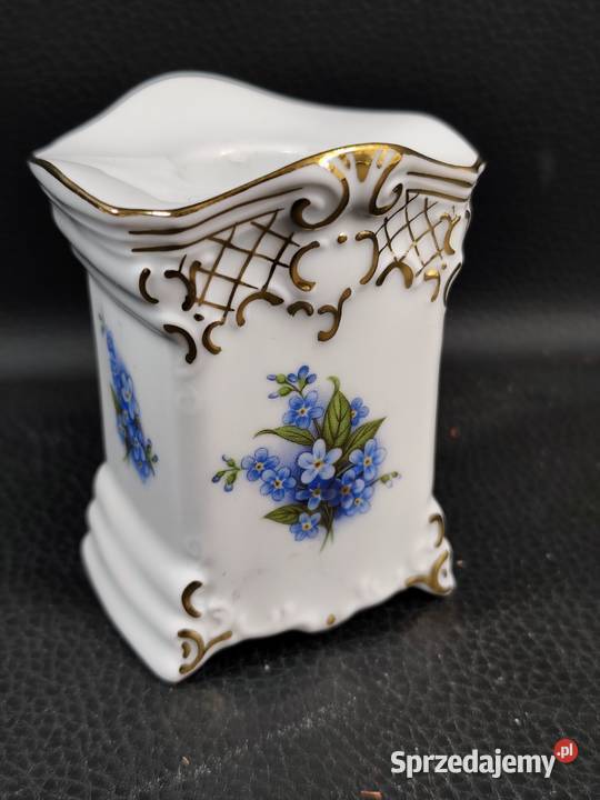Luksusowy Porcelanowy Świecznik Prunkstck Ernst Poddębice