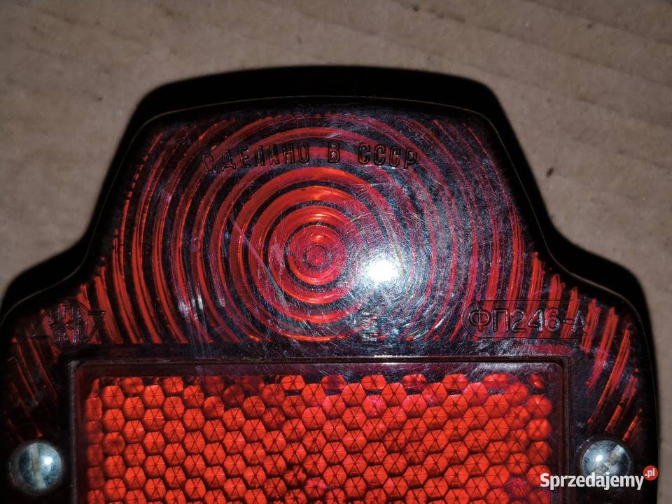 Oryginalna Lampa stop Dniepr MT K650 Ural Iż Lampy tylne Motoryzacja Leszno