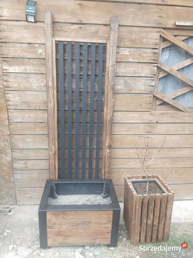 Pergola z donica w stylu loft