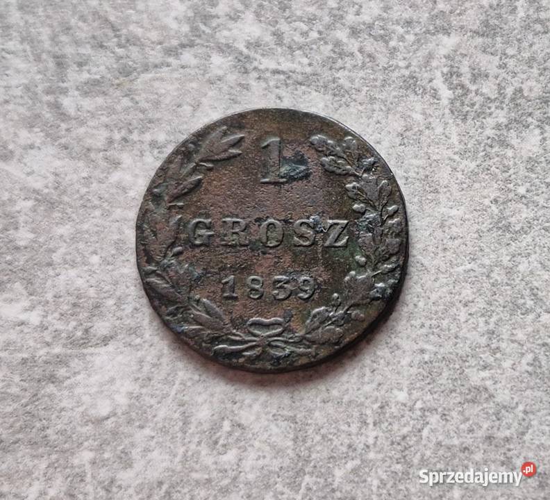 142 ZABÓR ROSYJSKI 1 Grosz 1839 r Numizmatyka Wola Kruszyńska