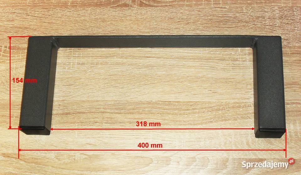 Nogi meblowe metalowe mocne ciemnoszary lakier