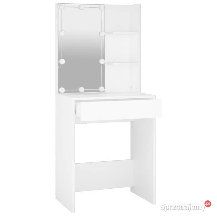 Toaletka z oświetleniem LED biała 60x40x140 Warszawa
