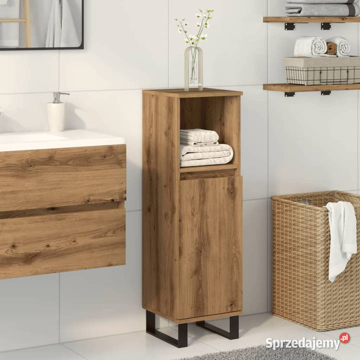 Szafka łazienkowa dąb artisan 30x30x100 WM857212 Meble sprzedam