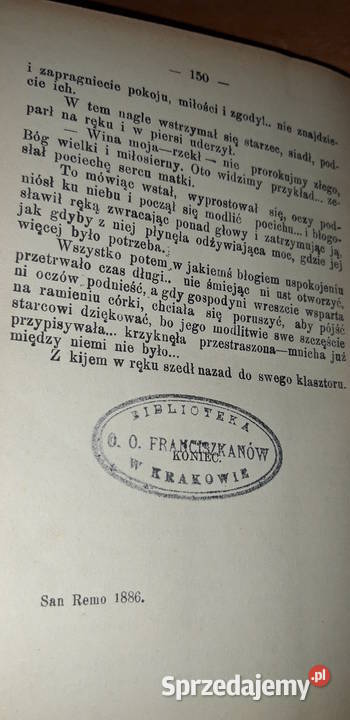 SASKIE OSTATKIT12 KRASZEWSKI Wwa 1899 oprawa Iwno