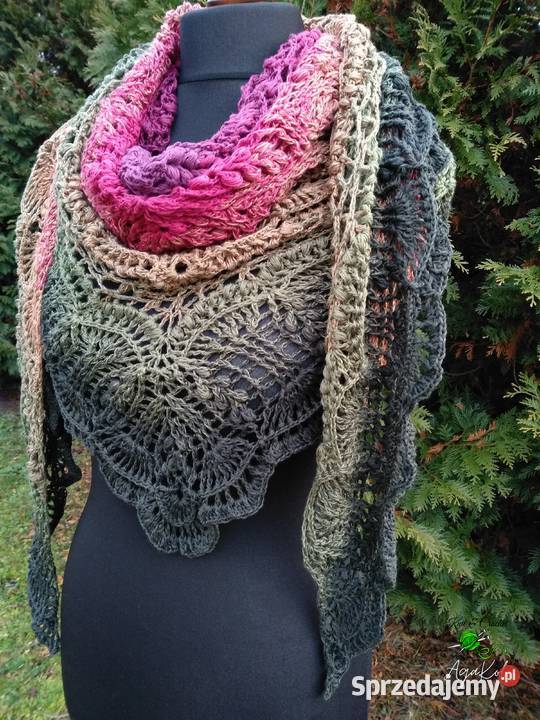 Handmade ręcznie robiona chusta na szydełku Pozostałe Busko-Zdrój sprzedam