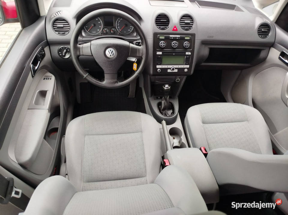 Volkswagen Caddy 2009r KLIMA 7 osobowy 2 L 8V manualna Toruń sprzedam