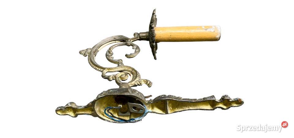 Zabytkowy mosiężny kinkiet mazowieckie Warszawa