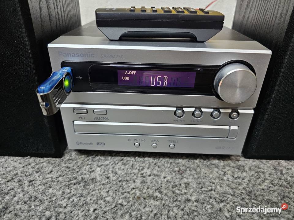 Wieża PANASONIC SCPM250 Bluetooth USB wysyłka 15 małopolskie Kraków