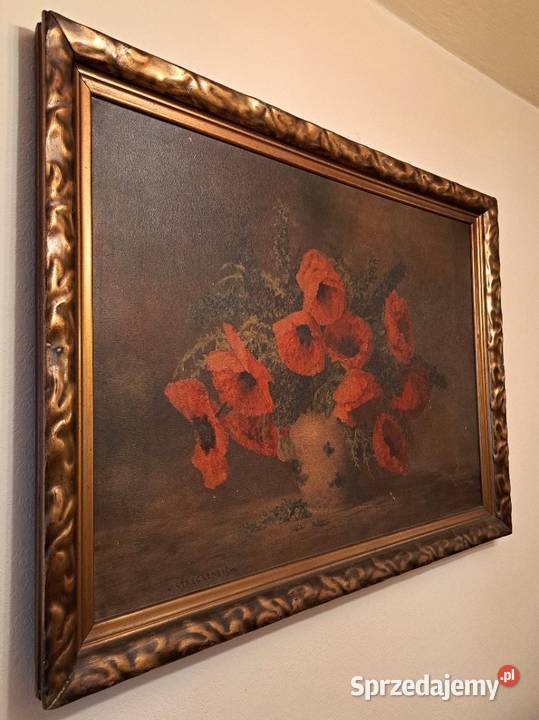 Obraz Streckenbach martwa natura maki w wazonie