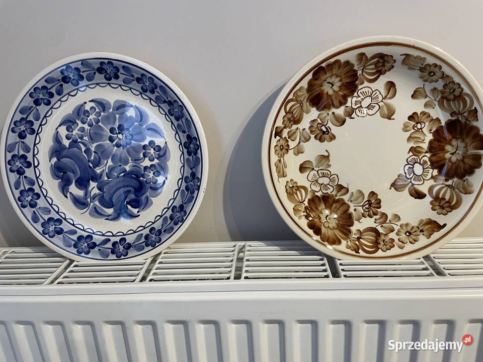 Włocławek fajansowy talerz PRL Pruszcz Gdański