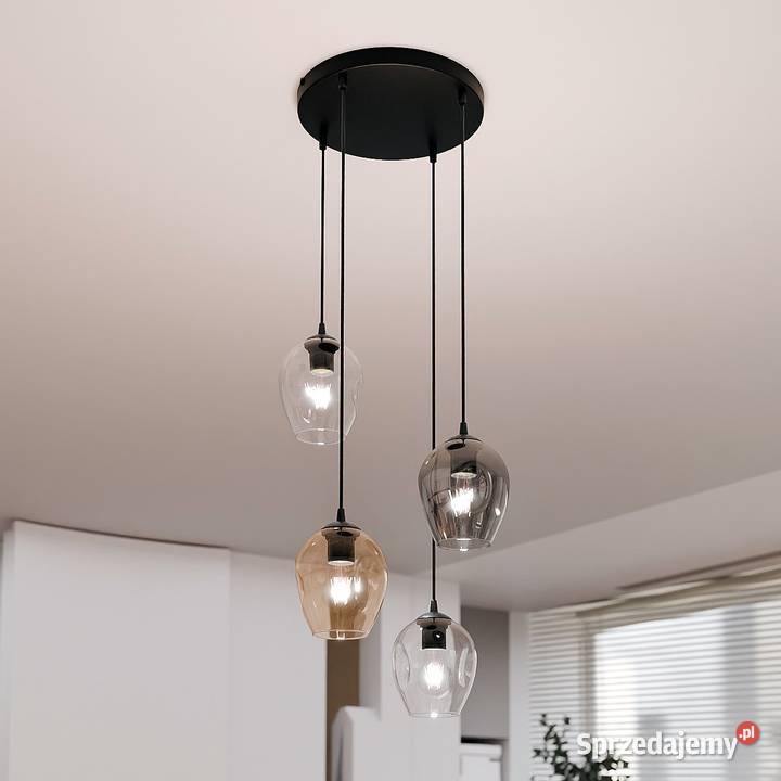 Lampa wisząca ISTAR 4 BL PREMIUM MIX loft klosze Włocławek