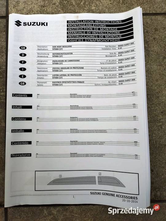 listwy ochronne suzuki Będzin