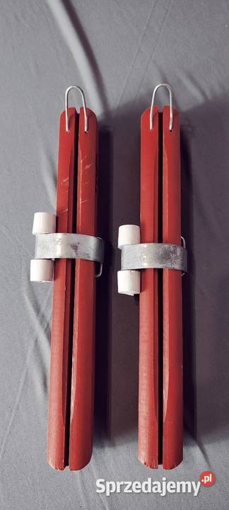 Ochraniacze na płozy łyżew drewniane uniwersalne Jasień