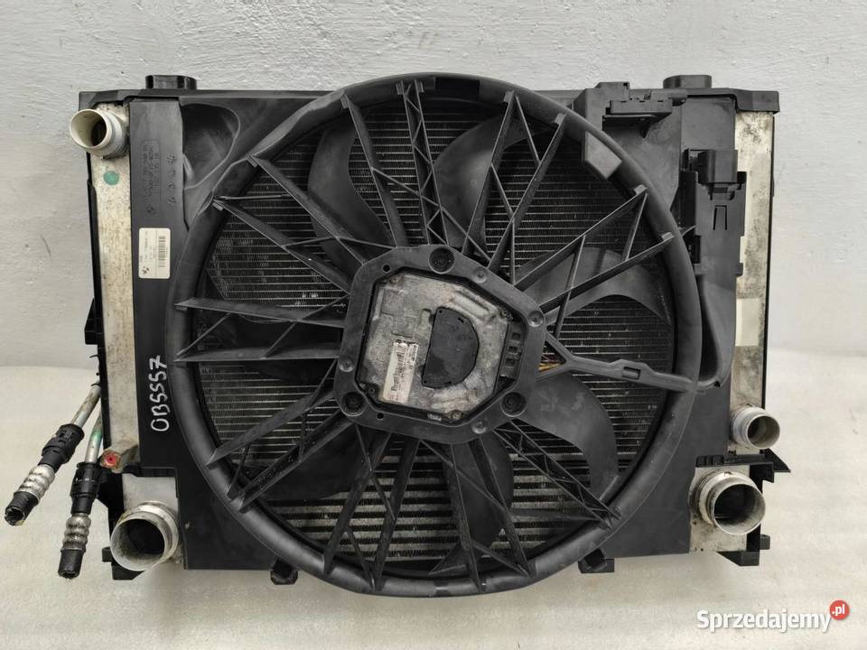 KOMPLET CHŁODNIC WENTYLATOR BMW E61 25D 7789824