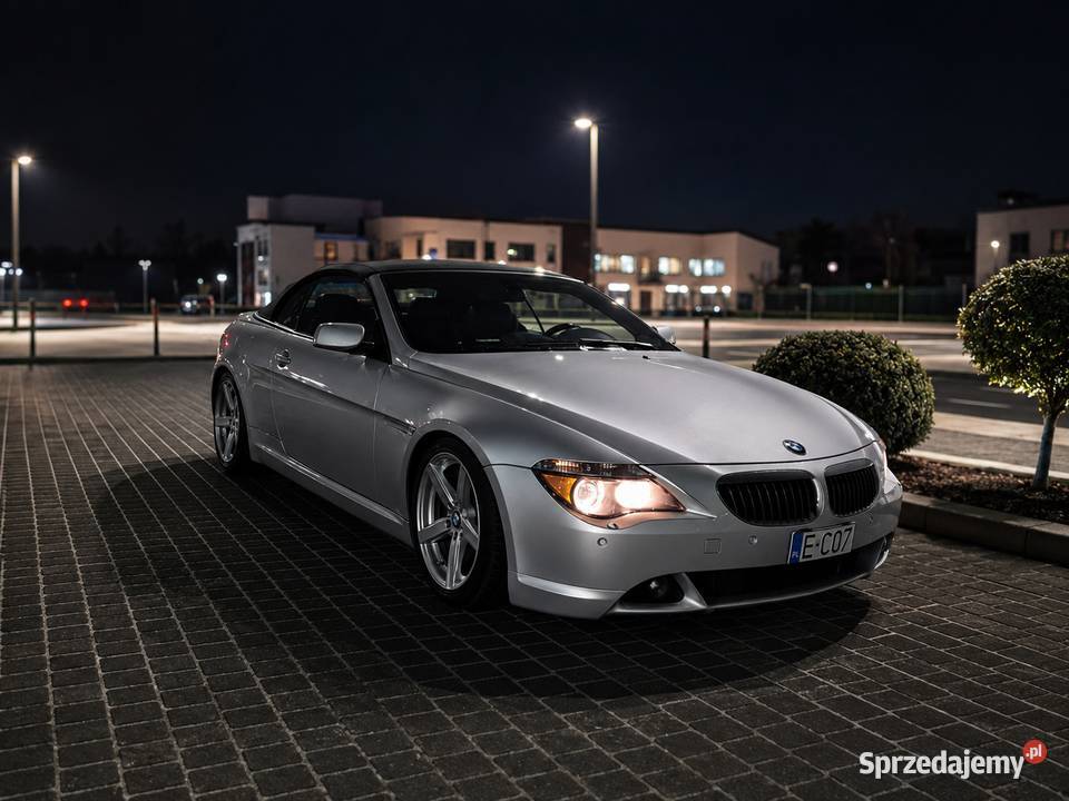 BMW 645Ci Cabrio E64 125 V8 bogate wyposażenie nawigacja Pabianice