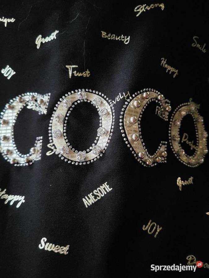 Sukienka czarna z haftem coco z perełkami Jelenia Góra sprzedam