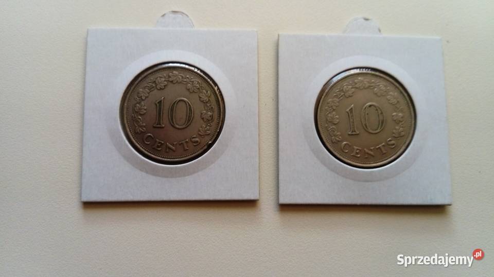 Moneta 10 centów 1972 r Malta Mosina