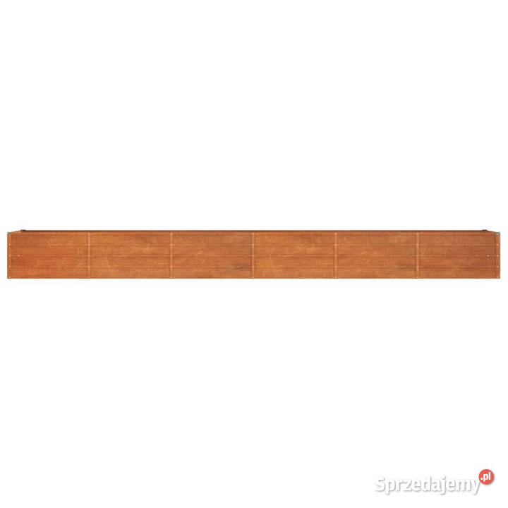 Podwyższona donica rdzawa 480x80x45 stal Warszawa