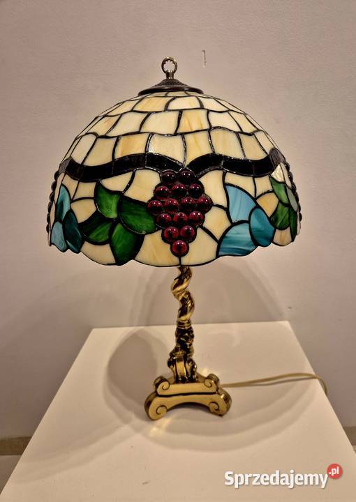 Lampa witrażowa w stylu Tiffany winogrona Pozostałe Bydgoszcz