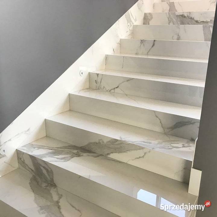 Płytki na schody 120x30 MARMUR POŁYSK Łask