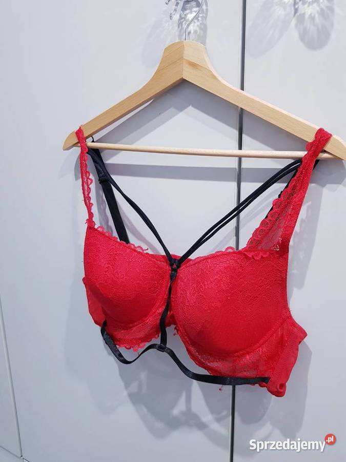 Biustonosz damski z ozdobnymi paseczkami Inna marka Dąbrowa Górnicza