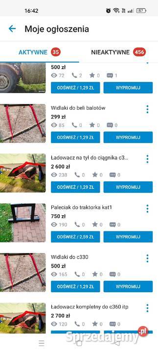 Belka tylna do traktorka nieuszkodzony Strzyżów