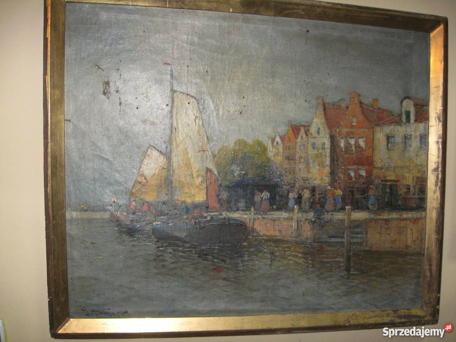 Wagner Johan 1866 1940 Pejzaż nadwodny Poznań