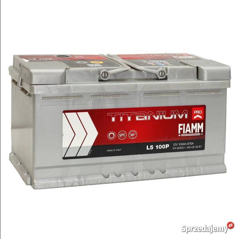 Akumulator FIAMM TITANIUM 12V 100Ah 870A Akumulatory podlaskie Białystok sprzedam