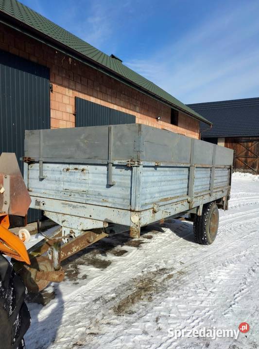 Przyczepa jednoosiowa rozrzutnik Autosan d50 nieuszkodzony