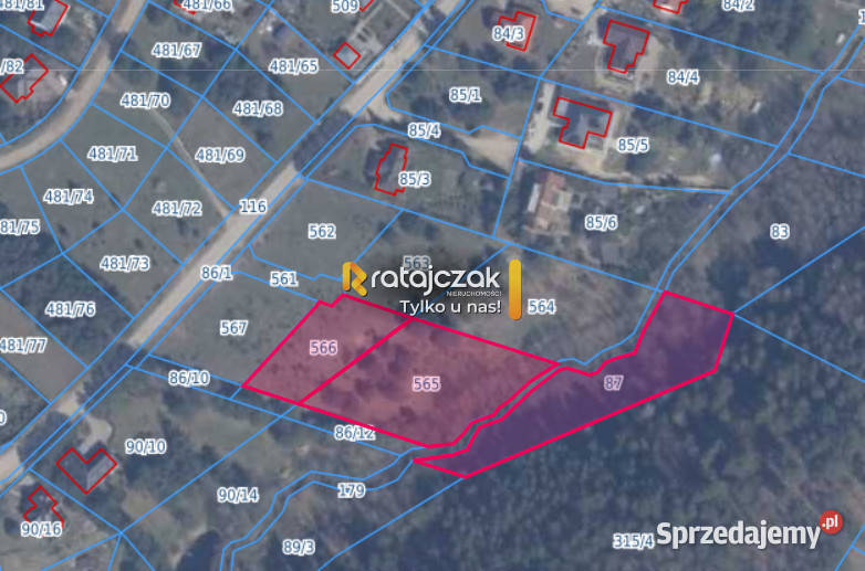 Działka Koleczkowo Jeziorna 5800m2
