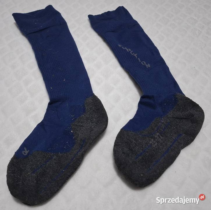 Dziecięce getry piłkarskie skarpety granatowe śląskie Czeladź sprzedam