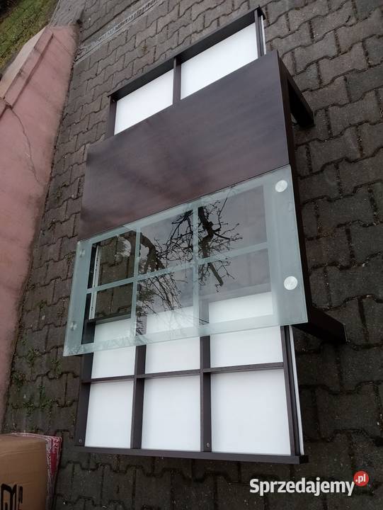 Stolik kawowy Venge ciemny brąz stelaż metalowy 39cm Meble Jaworzno