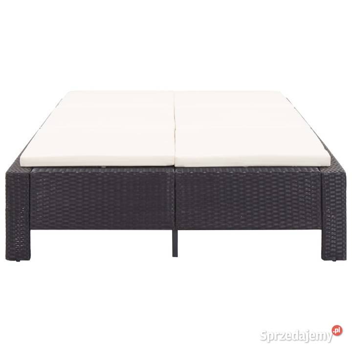 vidaXL 2osobowy leżak z poduszką czarnySKU46238 mazowieckie