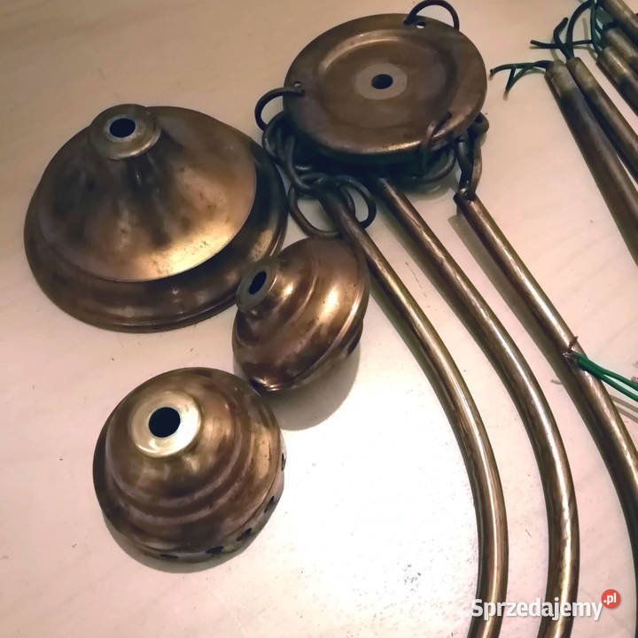 Elementy mosiężne do starej lampy Kraków sprzedam