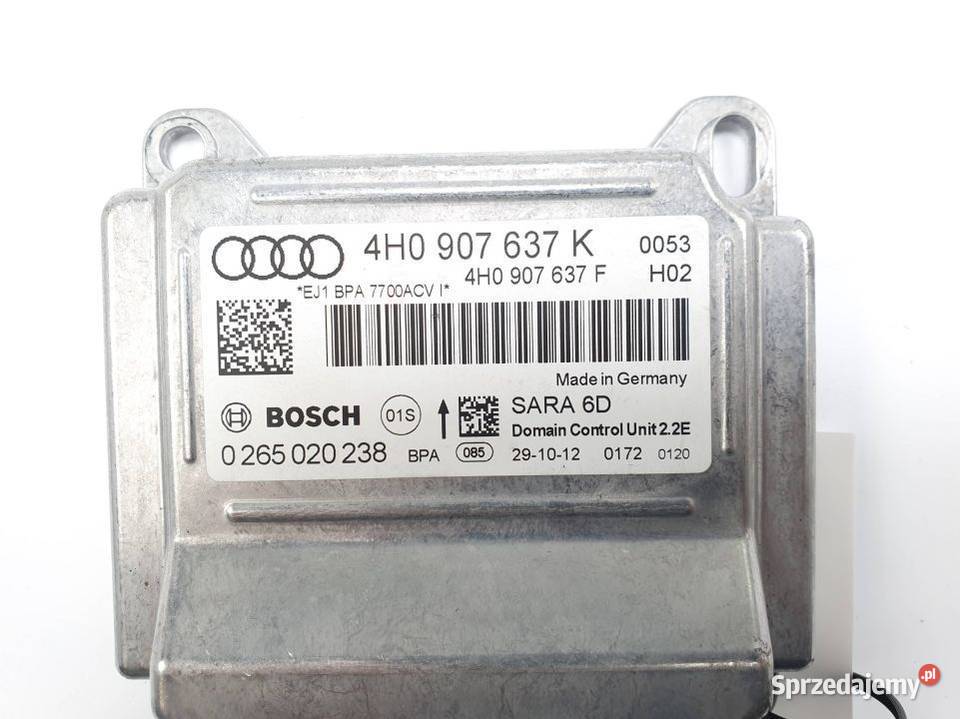 SENSOR AIRBAG AUDI A8 D4 4H0907637K Pozostałe Lipno