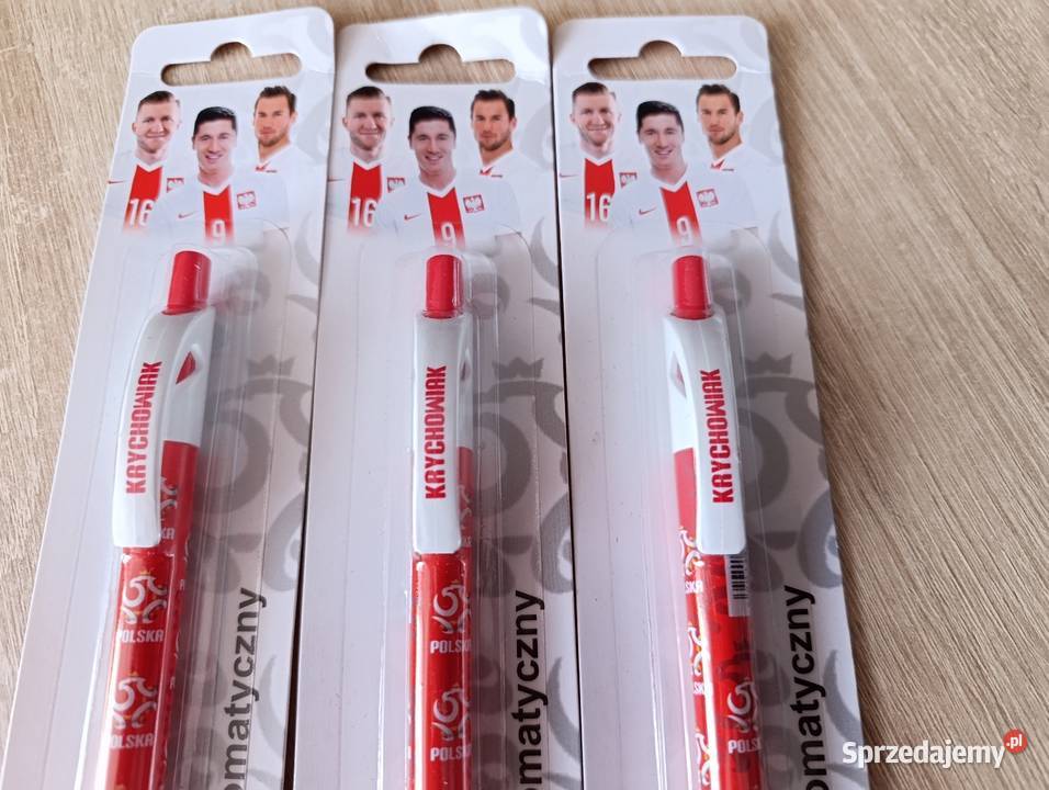 Zestaw długopisów automatycznych z napisem Kwidzyn sprzedam
