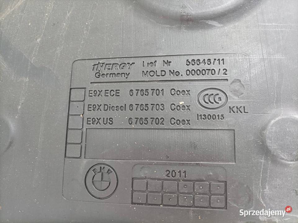 ZBIORNIK PALIWA BAK 20 D 6765701 Bmw X1 I sprzedam