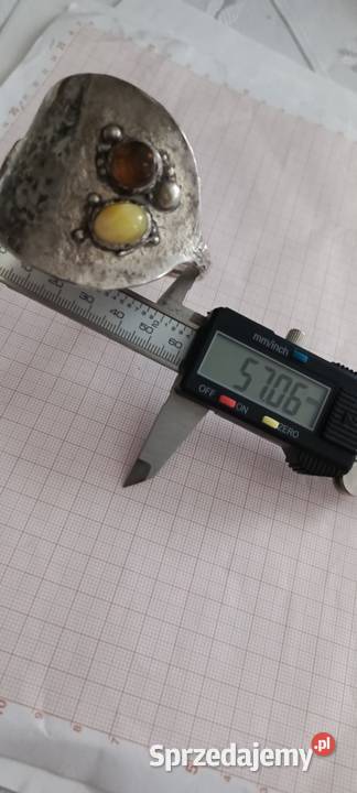 Bransoletka Bursztyn Vintage Srebro Unikat podlaskie sprzedam